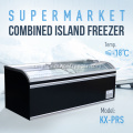 Supermarket Commercial Deep Fryzer Display Frozen Food